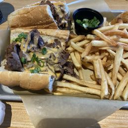 Cheese steak sandwich