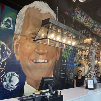 Agave & Rye - Indianapolis - David Letterman mural - New American Near Me - Indianapolis, Indiana Agave & Rye - Indianapolis - David Letterman mural - New American Near Me - Indianapolis, Indiana