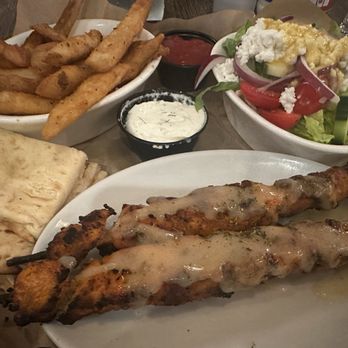 Kyma Greek Cuisine - Chicken Souvlaki Platter - Greek Near Me - Somerville, New Jersey Kyma Greek Cuisine - Chicken Souvlaki Platter - Greek Near Me - Somerville, New Jersey
