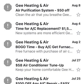 Gee Heating and Air - Constant spamming - Heating & Air Conditioning/HVAC Near Me - Flowery Branch, Georgia Gee Heating and Air - Constant spamming - Heating & Air Conditioning/HVAC Near Me - Flowery Branch, Georgia