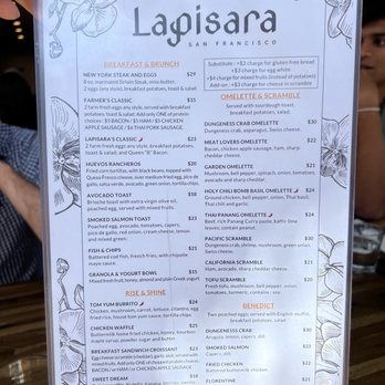 Lapisara Eatery - menu - Breakfast & Brunch Near Me - San Francisco, California Lapisara Eatery - menu - Breakfast & Brunch Near Me - San Francisco, California