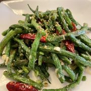 Photo of Khorasan Mediterranean Cuisine - San Diego, CA, United States. Garlic green beans. So good! get this 100%