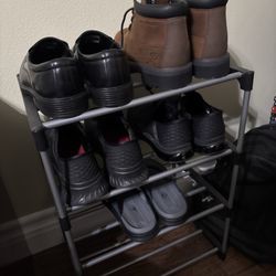 Walmart Supercenter - New shoe rack for my new pair of waterproof boots, sandals, composite toe work shoes, dress shoes, and sport shoes.