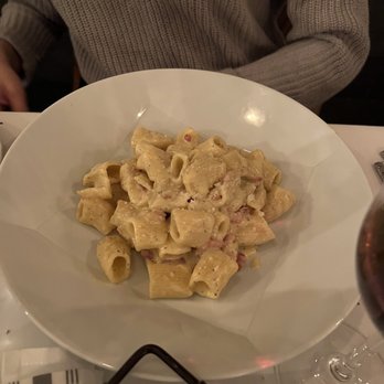 L'Angeletto - Rigatoni alla Carbonara - Italian Near Me - New York, New York L'Angeletto - Rigatoni alla Carbonara - Italian Near Me - New York, New York