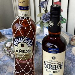 BC Liquor Store - Back for another bottle of that Dominican Republic rum (yum!!), and introduced it to 'Screech', an old favourite of mine!!  :-)