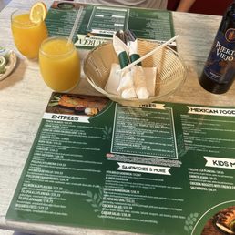 fresh passion fruit and orange Juice