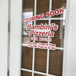 Bambini's Pizzeria - Open late daily except Sunday