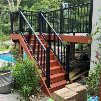 Next Level Handyman Sevices - Deck repair with metal railings - Handyman Near Me Next Level Handyman Sevices - Deck repair with metal railings - Handyman Near Me