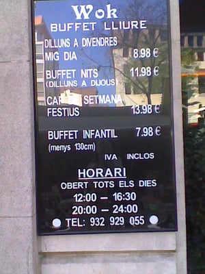 Menu photo 2 Wok Dao Barcelona, B
