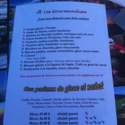 Restaurant au Chalet-Camping de l'Abbaye - La carte des desserts