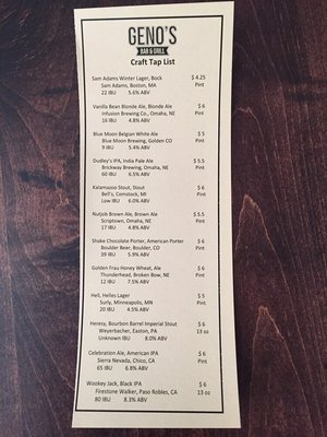 Menu photo 7 Geno's Bar & Grill Omaha, NE Menu photo 7 Geno's Bar & Grill Omaha, NE