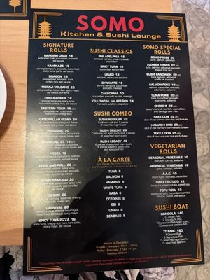Menu photo 1 Somo Kitchen and Sushi Providence, RI Menu photo 1 Somo Kitchen and Sushi Providence, RI