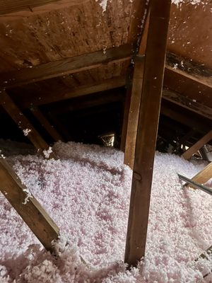 Blown-in Insulation - Adding 16in of blown-in insulation to your attic will help keep your home cool during the hot summer months and your house warm during the winter months. This causes less energy consumption with your hvac system. Blown-in Insulation - Adding 16in of blown-in insulation to your attic will help keep your home cool during the hot summer months and your house warm during the winter months. This causes less energy consumption with your hvac system.