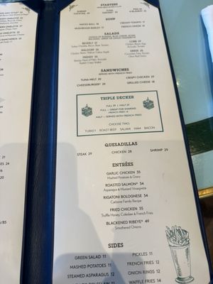 Menu photo 1 Sadelle's Las Vegas, NV