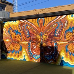 Electric Butterfly Mural