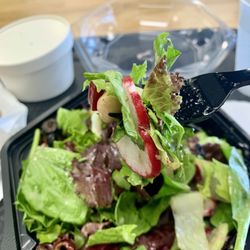 Soup & Salad Combo (Ultimate Baked Potato Soup) (4 toppings of choice on salad) Organic Citrus Vinaigrette