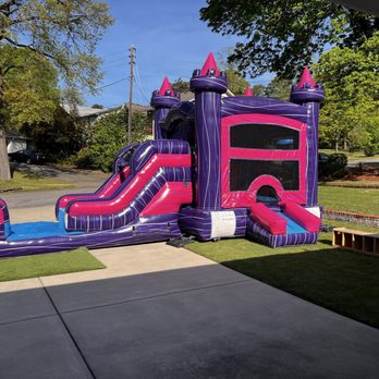 Bounce Bama Bounce - Turf for exit, shoe holder - Bounce House Rentals Near Me Bounce Bama Bounce - Turf for exit, shoe holder - Bounce House Rentals Near Me