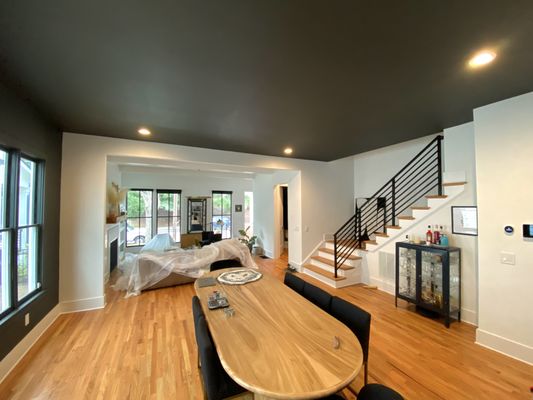 Interior Design. - Multiple areas previously prep and after the application of some of most beautiful coats that SW offer.