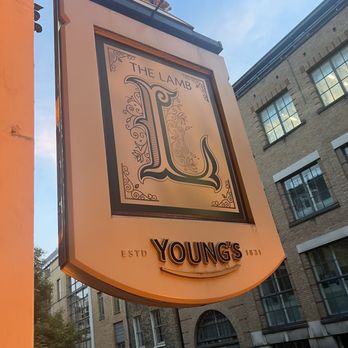 The Lamb - Out front sign (we sat upstairs) - Pubs Near Me - London, XGL