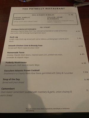 Menu photo 1 Pot Belly Restaurant Gilford, CGV