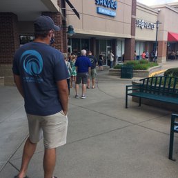 Social distancing line to get inside Social distancing line to get inside