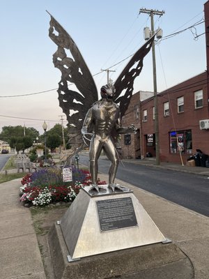 Mothman Statue and Marker by null