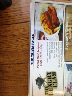 Menu photo 7 The Hungry Clam Brookings, OR