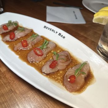 Beverly Bar - Hamachi Crudo - Wine Bars Near Me - Beverly Hills, California