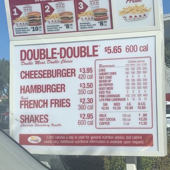 In-N-Out Burger - Look at this unbeatable menu! Simple and delicious! - Burgers Near Me - Gardena, California In-N-Out Burger - Look at this unbeatable menu! Simple and delicious! - Burgers Near Me - Gardena, California