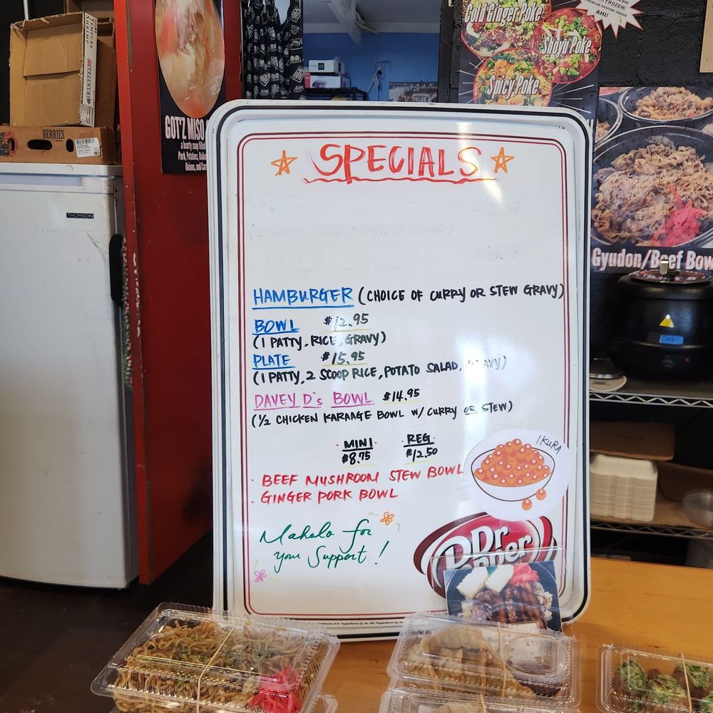 Got'z Grindz - Specials menu - Japanese Near Me - Kaneohe, Hawaii Got'z Grindz - Specials menu - Japanese Near Me - Kaneohe, Hawaii