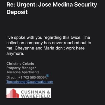 Terracina Apartments - What I received today. No Cheyenne so who is the mystery person responding to my review? - Apartments Near Me - Henderson, Nevada Terracina Apartments - What I received today. No Cheyenne so who is the mystery person responding to my review? - Apartments Near Me - Henderson, Nevada
