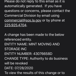 Mint Moving and Storage