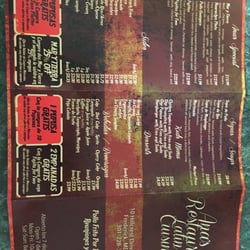 Anna's Restaurant - Menu