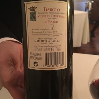 Il Convivio Troiani - THE Barolo-- DOCG - Italian Near Me - Rome, RM Il Convivio Troiani - THE Barolo-- DOCG - Italian Near Me - Rome, RM