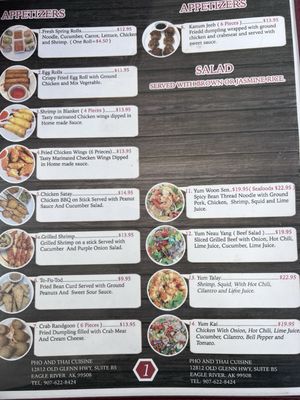 Menu photo 4 Pho and Thai Eagle River, AK