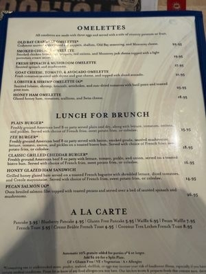 Menu photo 2 Chez Zee American Bistro Austin, TX