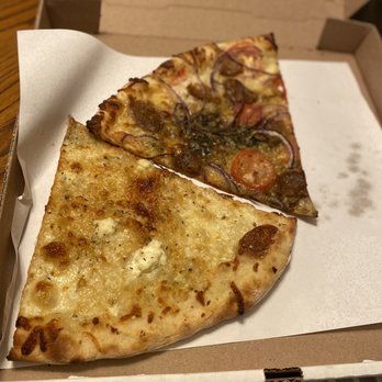 Capo’s Pizzeria Babcock - Individual slices of White Pizza and Corleone - Pizza Near Me - San Antonio, Texas