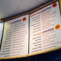 Tropical Smoothie Cafe - Everyone needs a menu