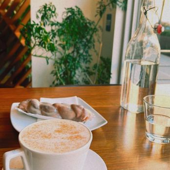 Parable Cafe - Pumpkin Pie Chai Tea and a Glazed Maple Twist - Cafes Near Me - Columbus, Ohio