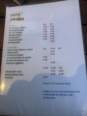 Menu photo 3 Crystal Bar Lauterbrunnen, BE Menu photo 3 Crystal Bar Lauterbrunnen, BE