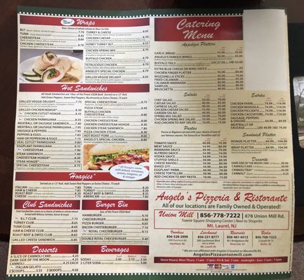Menu photo 4 Angelo's Pizza Mt. Laurel, NJ Menu photo 4 Angelo's Pizza Mt. Laurel, NJ