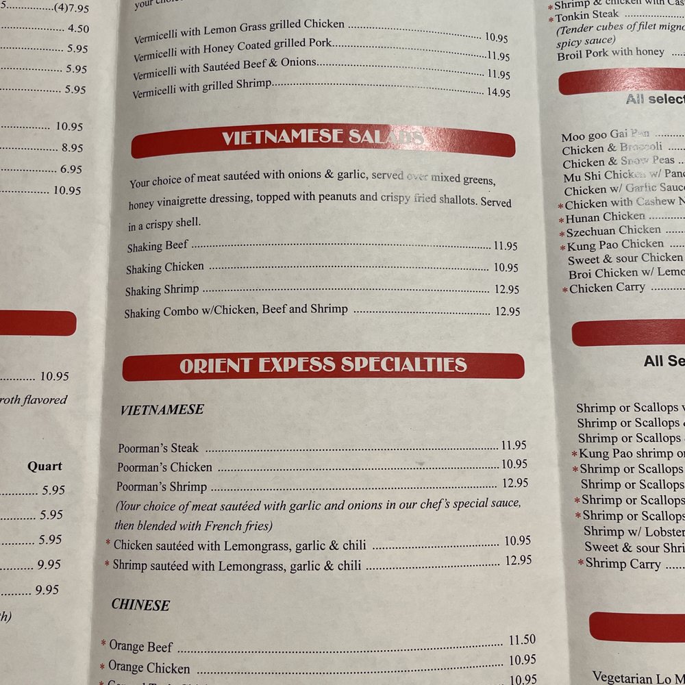 Orient Express Carryout And Delivery - Menu - Chinese Near Me - Churchton, Maryland Orient Express Carryout And Delivery - Menu - Chinese Near Me - Churchton, Maryland