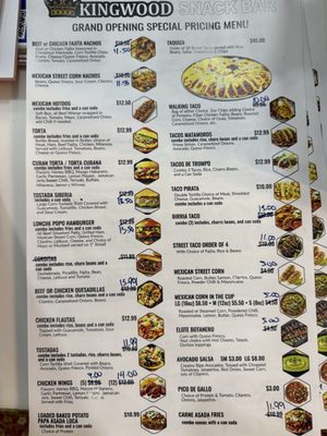 Menu photo 2 Kingwood Snack Bar Houston, TX