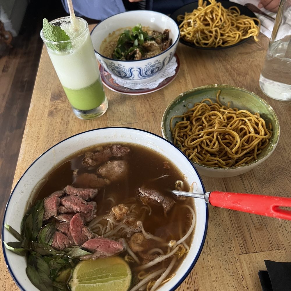 Phuc Yea - wagyu steak in sancocho pho, py noodles (garlic butter), and oyster mushroom in lemongrass curry - Vietnamese Near Me - Miami, Florida Phuc Yea - wagyu steak in sancocho pho, py noodles (garlic butter), and oyster mushroom in lemongrass curry - Vietnamese Near Me - Miami, Florida
