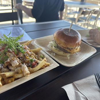 Shor - Shor burger, coconut ceviche tostada, cali dog, street corn fries - Sandwiches Near Me - Huntington Beach, California Shor - Shor burger, coconut ceviche tostada, cali dog, street corn fries - Sandwiches Near Me - Huntington Beach, California
