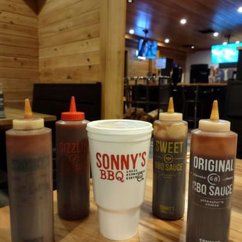Sonny's BBQ - a variety of sauces and condiments - Barbeque Near Me - Palm Bay, Florida Sonny's BBQ - a variety of sauces and condiments - Barbeque Near Me - Palm Bay, Florida