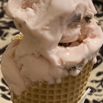 Braum's Ice Cream - Double Dip Cherry Amaretto Yogurt Waffle Cone - Ice Cream & Frozen Yogurt Near Me - Frisco, Texas