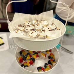 Chamber of Commerce of Monrovia - Delicious desserts from fave local bakery (Merengue Cafe) at the New Member Reception August 2022