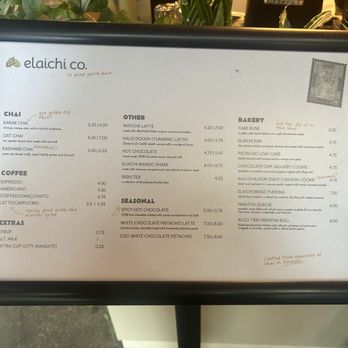 elaichi co. - Menu - Coffee & Tea Near Me - Berkeley, California