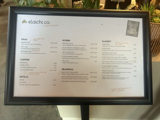 Menu photo 5 elaichi co. Berkeley, CA